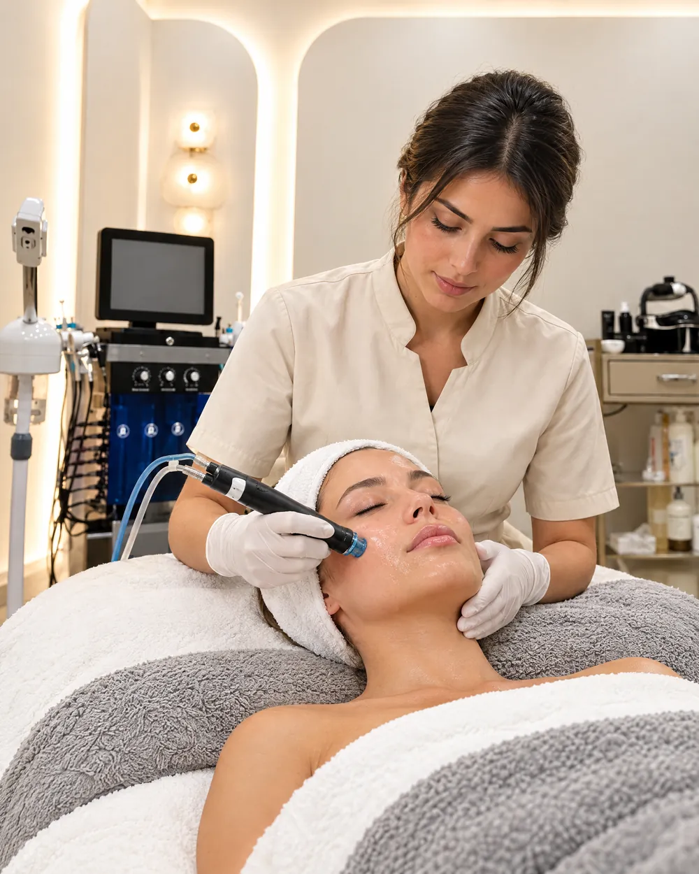 Hydrafacial uygulaması — Vega Beauty Nişantaşı